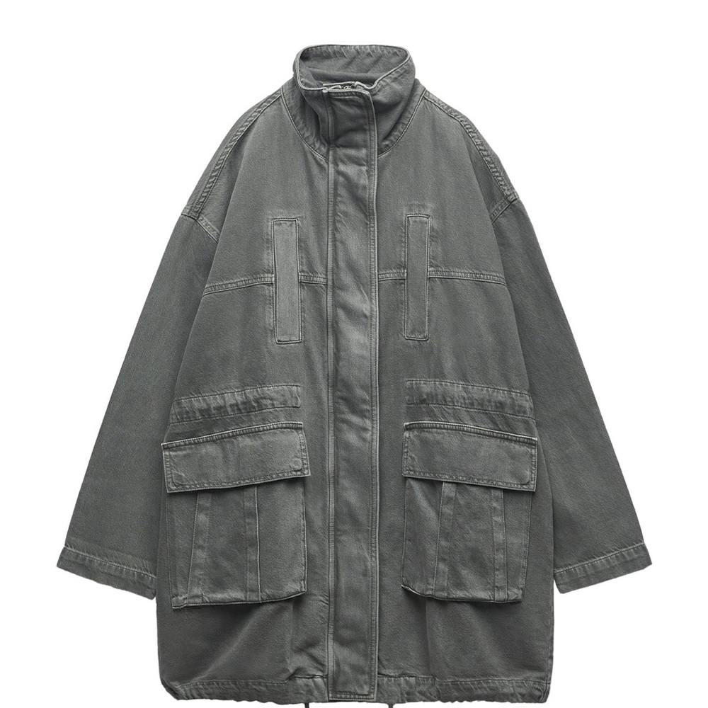 Zara oversized denim jacket